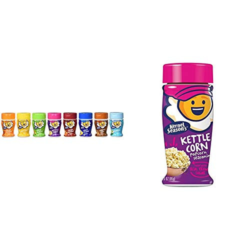 Kernel Seasons Popcorn Seasoning Mini Jars Variety Pack 0-9 Ounce -Pack of 8- and Popcorn Seasoning Kettle Corn 3 Ounce -Pack of 6- Kernel Seasons Popcorn Seasoning Mini Jars Variety Pack 0-9 Ounce -Pack of 8- and Popcorn Seasoning Kettle Corn 3 Ounce -Pack of 6-