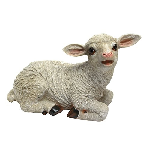Design Toscano Yorkshire Lamb Garden Statue: Sitting Lamb Design Toscano Yorkshire Lamb Garden Statue: Sitting Lamb
