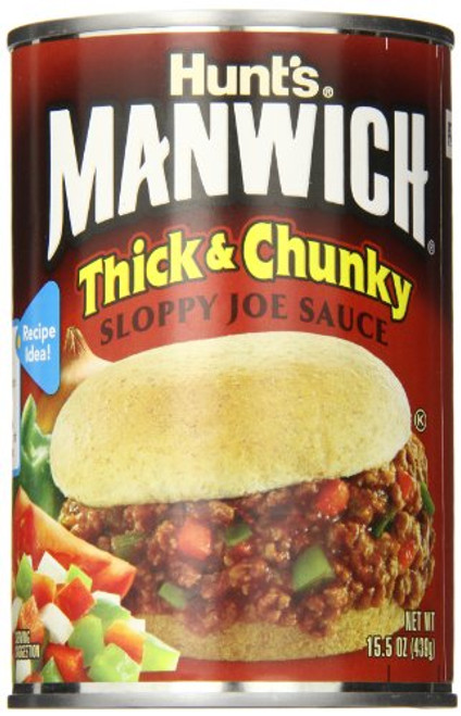 Manwich Thick and Chunky Sloppy Joe Sauce 15-5 oz Manwich Thick and Chunky Sloppy Joe Sauce 15-5 oz
