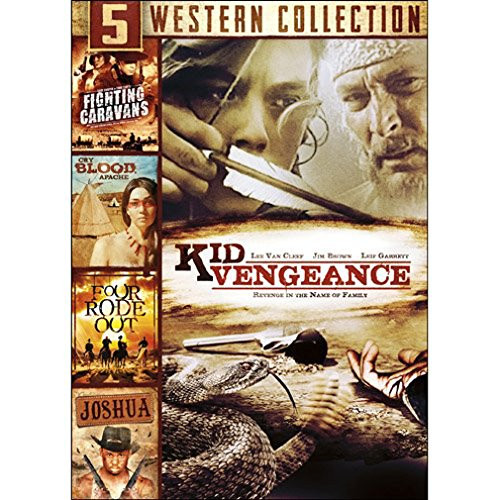 5-Movie Western Collection Joshua - Kid Vengeance - Four Rode Out - Cry Blood  Apache - Fighting Caravans