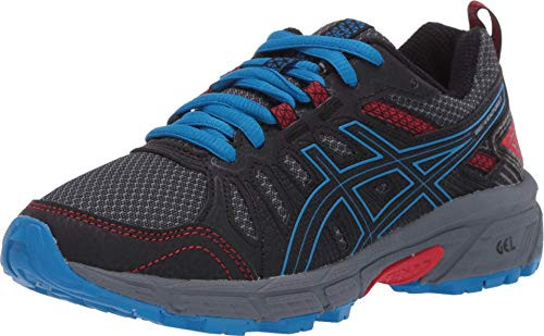 ASICS Kids Gel-Venture 7  Black-Blue  5 Big Kid