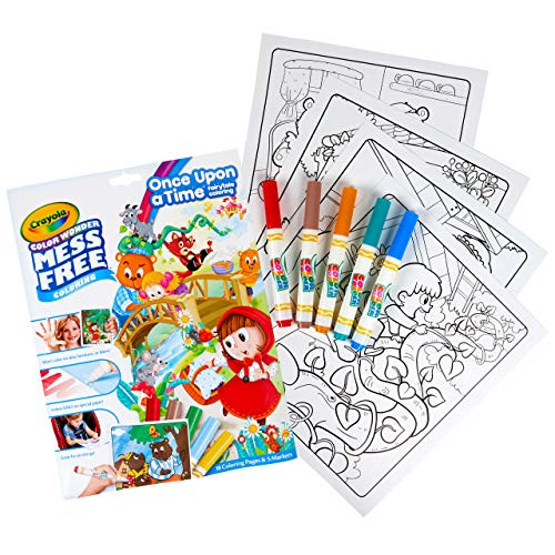 Crayola Color Wonder Fairytales  Mess Free Coloring Pages and Markers  Gift for Kids  Age 3  4  5  6  Multi Crayola Color Wonder Fairytales  Mess Free Coloring Pages and Markers  Gift for Kids  Age 3  4  5  6  Multi