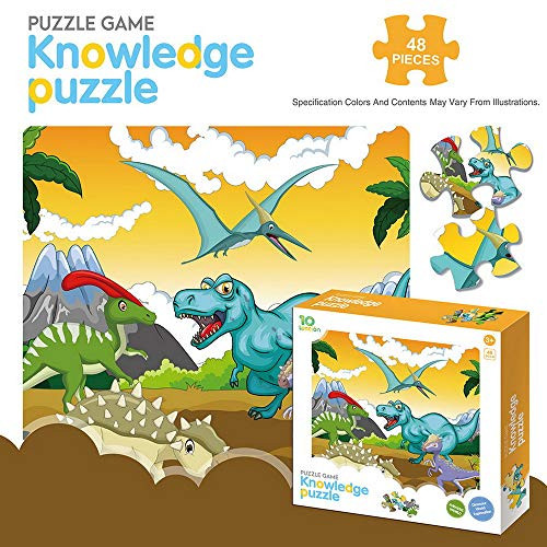 48 Pieces Dinosaur Floor Puzzle  Jumbo Puzzle  Puzzles for Kids  Big Pieces Puzzle  The Learning Educational Puzzle Toys
