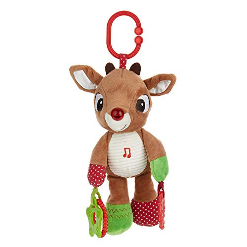KIDS PREFERRED Rudolph The Red-Nosed Reindeer On The Go Teether Developmental Activity Toy