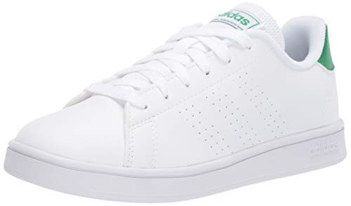 adidas Unisex-Adult Advantage K Sneaker  FTWR White-Green-Grey  11K M US