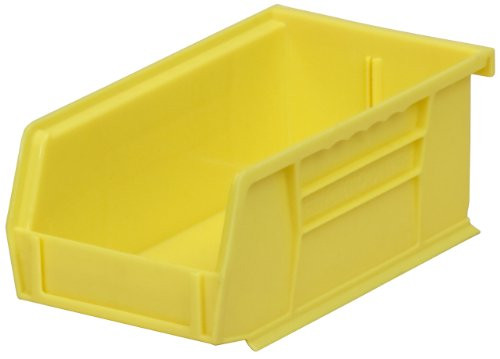Akro-Mils 30220 Plastic Storage Stacking Hanging Akro Bin, 7-Inch by 4-Inch by 3-Inch, Yellow, Case of 24
