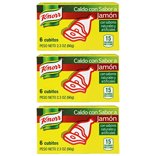 Knorr Ham Bouillon Cubes 6 Count -Pack of 3- - Knorr Caldo con Sabor a Jamon Knorr Ham Bouillon Cubes 6 Count -Pack of 3- - Knorr Caldo con Sabor a Jamon