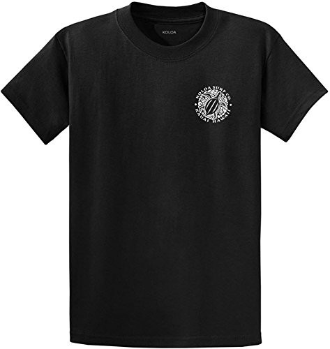 Koloa Surf--tm--2 Side Honu Hawaiian Turtle T-Shirt-Black-w-XL