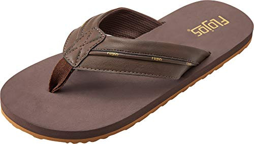 Flojos Mens KONA Sandals  Chocolate  9 M US