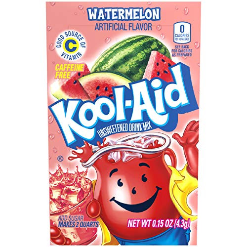 Kool Aid Watermelon Drink Mix  Makes 2 Quarts -0-15 oz Packets  Pack of 192-