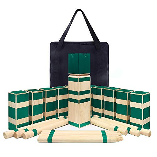 Kubb Game Set Wooden Outdoor Lawn Game w-Storage Bag Backyard Tossing Grass Game Hardwood Kubb Party Team Game Swedish Viking Chess Beach Strategic Ku Kubb Game Set Wooden Outdoor Lawn Game w-Storage Bag Backyard Tossing Grass Game Hardwood Kubb Party Team Game Swedish Viking Chess Beach Strategic Ku