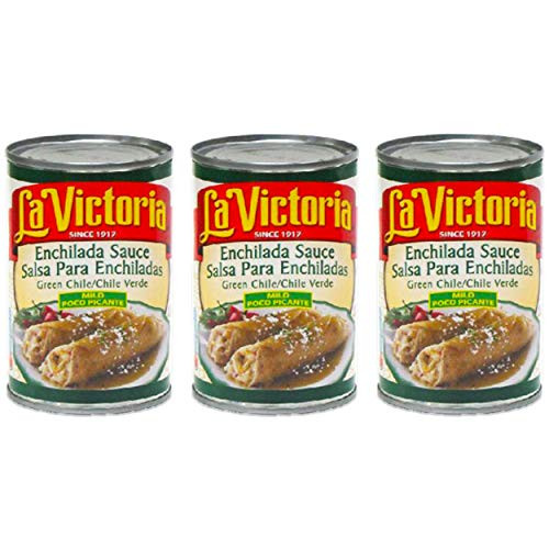 La Victoria Enchilada Sauce - 3 Pack Bulk La Victoria Green Enchilada Salsa -Mild-