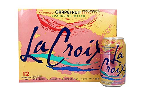 La Croix Sparkling Water  Grapefruit  12 Fl Oz -Pack of 12-