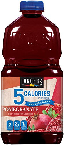 Langers 5 Juice Cocktail  Pomegranate  64 Ounce -Pack of 8-