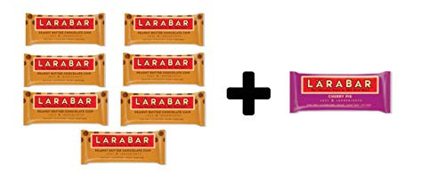 Larabars Peanut Butter Chocolate Chip Tasters Bundle - 7 ct- Peanut Butter Chocolate Chip Larabars bundled with 1 ct- Cherry Pie Larabar -8 items-