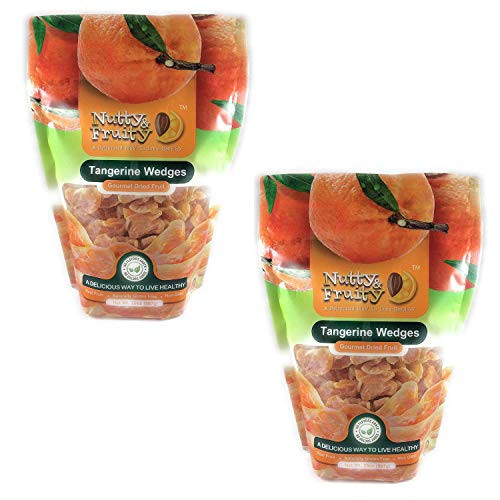 Nutty and Fruity Dried Tangerine Wedges 2 20 oz Bags