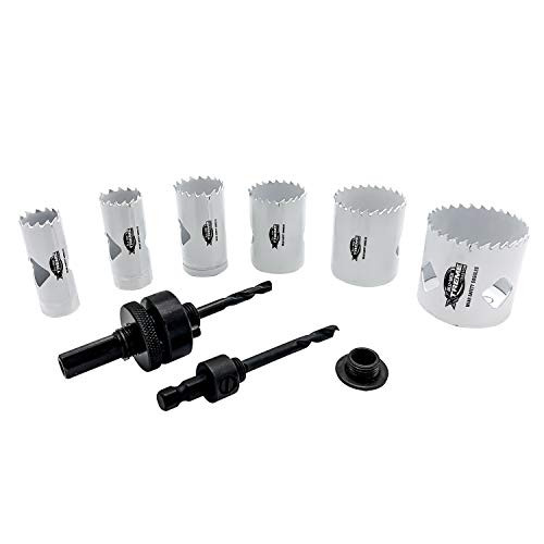 Disston E0212165 Boxed Blu-Mol Xtreme Bi-Metal Hole Saw Kits  9-Piece Locksmiths Kit