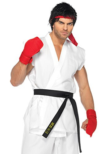 Leg Avenue Mens Street Fighter Ryu Costume  White  Medium-Large