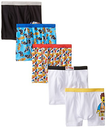 Lego Little Boys LEGO Movie 5 Pack Boxer Briefs  Assorted  6