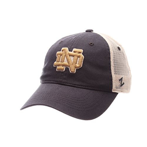NCAA Zephyr Notre Dame Fighting Irish Mens University Relaxed Hat  Adjustable  Team Color-Stone