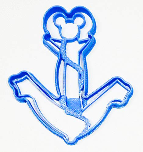 MICKEY MOUSE HEAD BOAT SHIP ANCHOR CARTOON CHARACTER SPECIAL OCCASION COOKIE CUTTER BAKING TOOL 3D PRINTED MADE IN USA PR3308