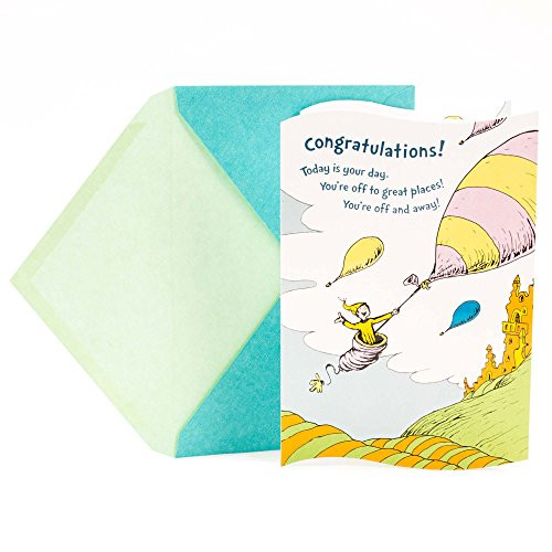Hallmark Dr- Seuss Graduation Card -Youre Off and Away-