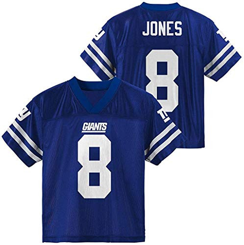 Outerstuff Daniel Jones New York Giants 8 Youth 8-20 Blue Home Player Jersey -8-