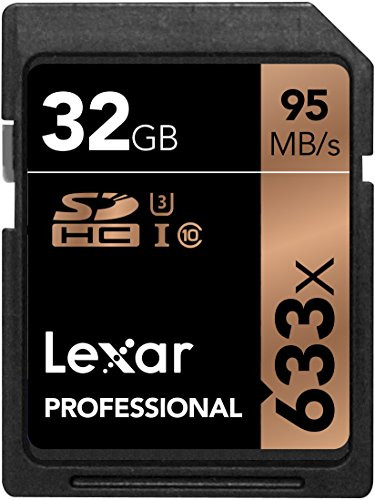 Lexar Professional 633x 32GB SDHC UHS-I-U3 Card -Up to 95MB-s Read- w-Image Rescue 5 Software - LSD32GCBNL633