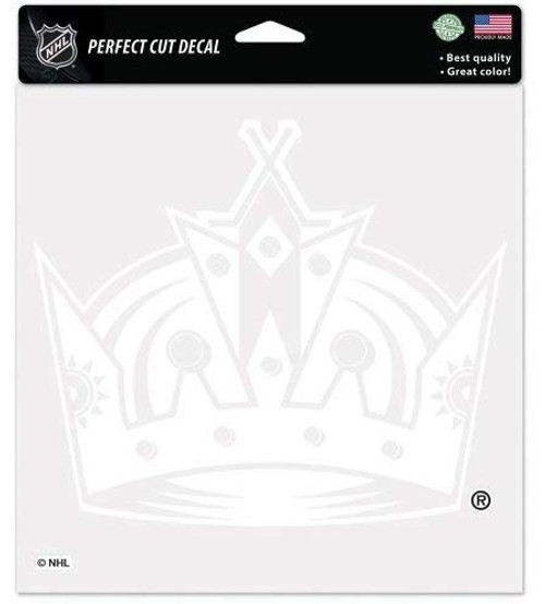 WinCraft NHL Los Angeles Kings 8 x 8 Perfect Cut White Decal