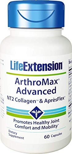 Life Extension ArthroMax Advanced with NT2 Collagen and ApresFlex  60 Capsules -Pack of 2-