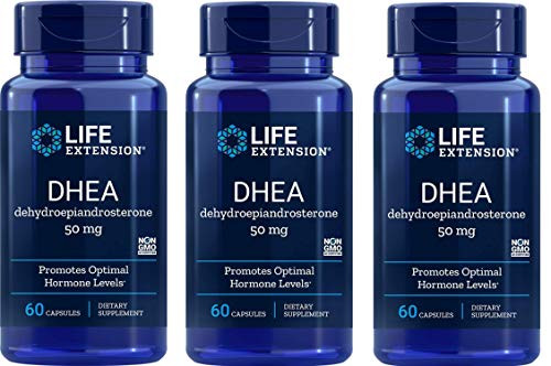 Life Extension  DHEA 50 Mg  60-Capsules -3 Pack-