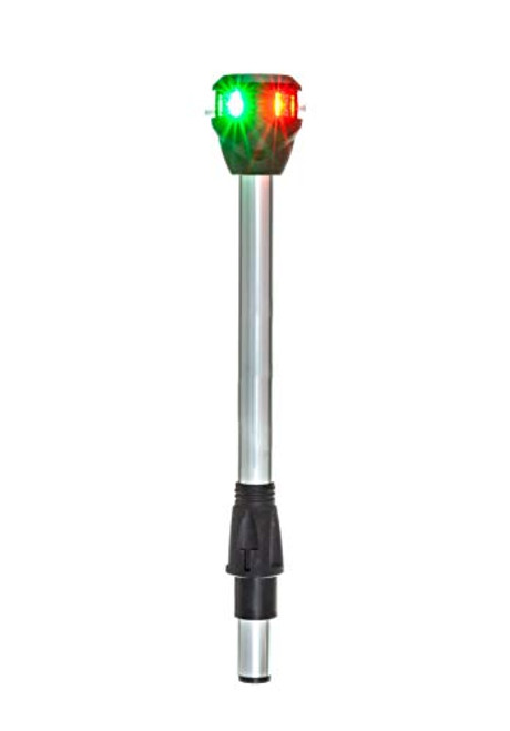 attwood Bi-Color Lightarmor LED Navigation - Pole Light Red-Green - 10 - Boat Bi-Color Lightarmor LED Navigation - Pole Light NV6LC2-10-7 Red-Green -