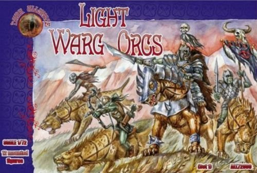 PLASTIC MODEL KIT LIGHT WARG ORCS 1-72 ALLIANCE 72009