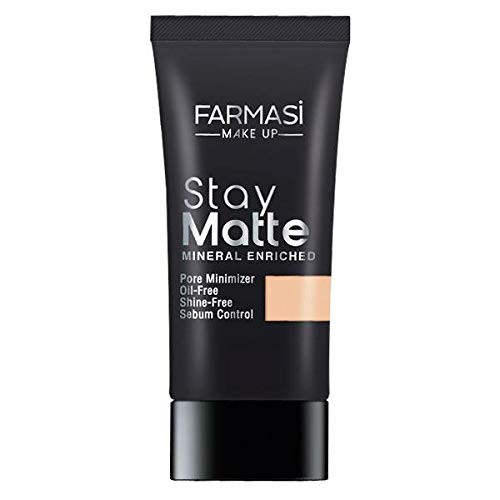 Farmasi Make Up Stay Matte Foundation 30 Ml-09 Light Beige -Usa-