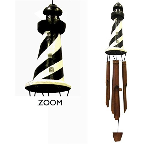 Chesapeake Bay 43 Carved Lighthouse Windchime