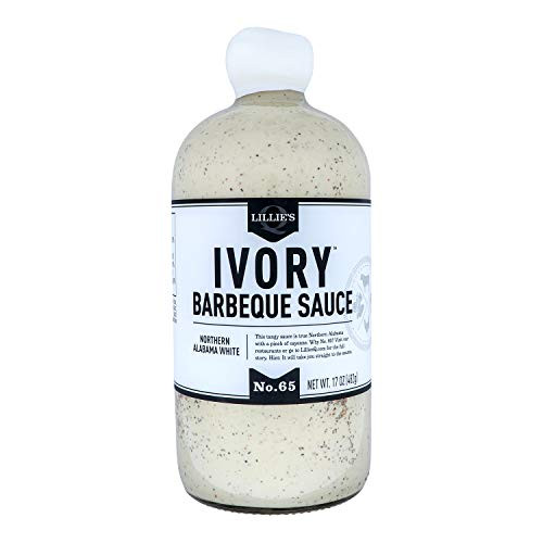 Lillies Q - Ivory Barbeque Sauce  Gourmet BBQ Sauce  Tangy White BBQ Sauce  Sugar-Free Sauce  All-Natural Ingredients  Made with Gluten-Free Ingredie