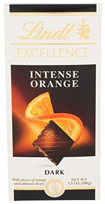 Lindt Excellence Intense Orange Dark Chocolate Bar  3-5 Ounce