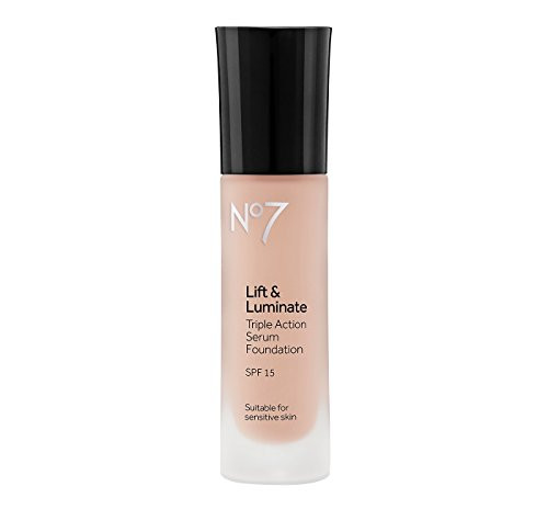 No7 Lift and Luminate Triple Action Serum Foundation SPF 15 Tan Shades Wheat 1oz  pack of 1