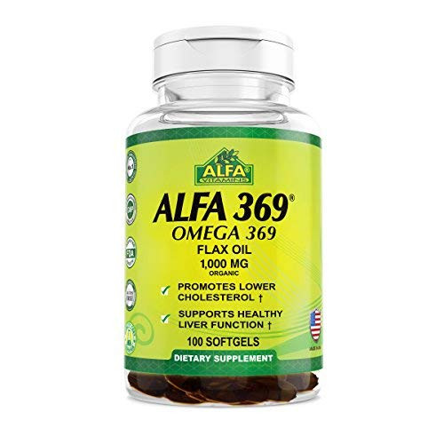 Alfa Vitamins Alfa 3-6-9 1000 Mg Nutrition Supplement  100 Count
