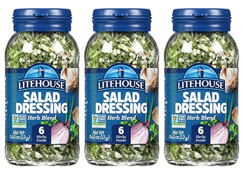 Litehouse Freeze Dried Salad Dressing Herb Blend  0-42 Ounce  3-Pack