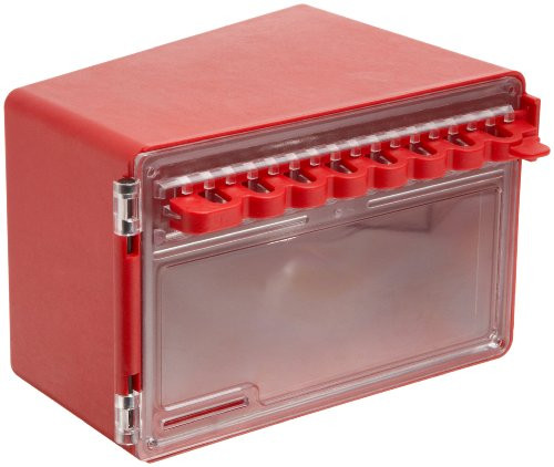 Brady Wall-Mount Group Lock Box for Lockout/Tagout, Plastic