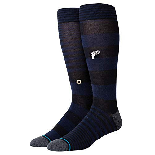 Stance Mens Crew Sock Power Flower  black  Medium