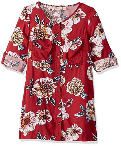 Roxy Girls Big Sun is Shining Dress  deep Claret Sept  8
