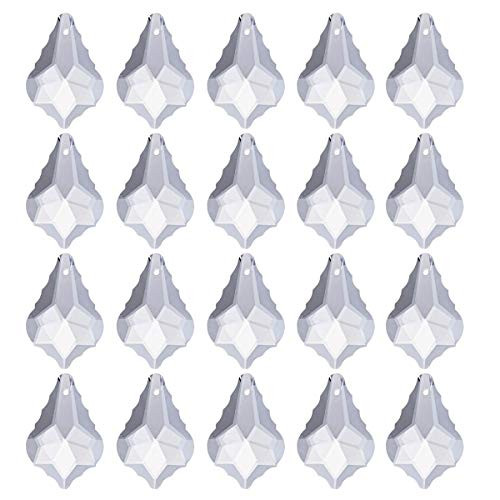 longsheng 20pcs Crystal Prisms Chandelier Drop Parts Hanging Pendants Curtain Lamp Drop 38mm Suncatcher Rainbow Maker Home Decor