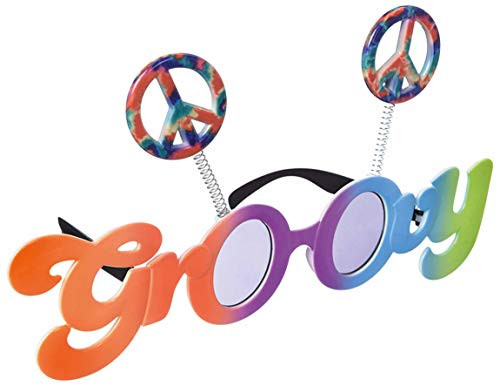 Amscan 250476 Colorful Groovy Glasses  Adult Size  1ct