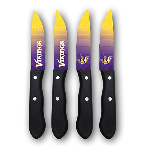 Sports Vault NFL Minnesota Vikings Steak Knive Set Sports Vault NFL Minnesota Vikings Steak Knive Set