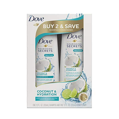 Dove Nourishing Secrets Shampoo and Conditioner for Dry Hair Coconut and Hydration for Everyday Use 12 Fl Oz -Pack of 2- Dove Nourishing Secrets Shampoo and Conditioner for Dry Hair Coconut and Hydration for Everyday Use 12 Fl Oz -Pack of 2-