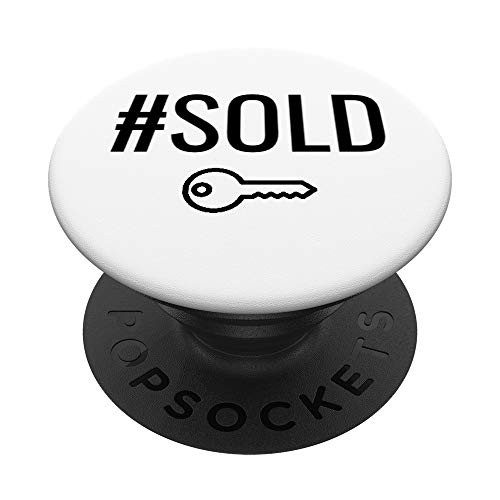 SOLD Hashtag Sold Realtor Gifts For Men and Women PopSockets PopGrip Swappable Grip for Phones and Tablets