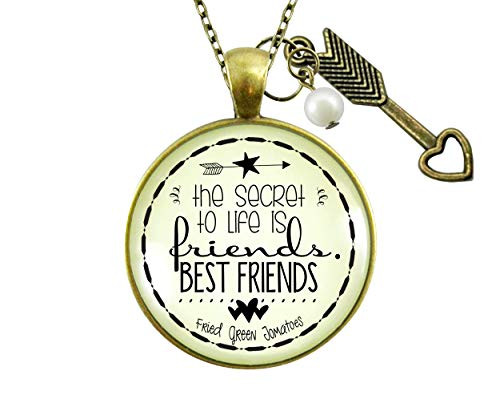 Gutsy Goodness 24 Friendship Necklace Secret to Life Is Best Friends Quote Gift Jewelry Boho Arrow Heart Charm Gutsy Goodness 24 Friendship Necklace Secret to Life Is Best Friends Quote Gift Jewelry Boho Arrow Heart Charm