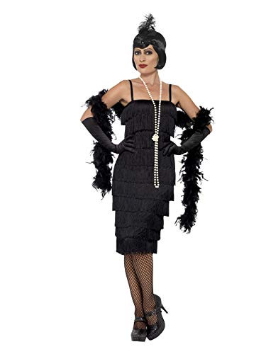 Smiffys Mens S-US Size 6-8 Flapper Costume  Black